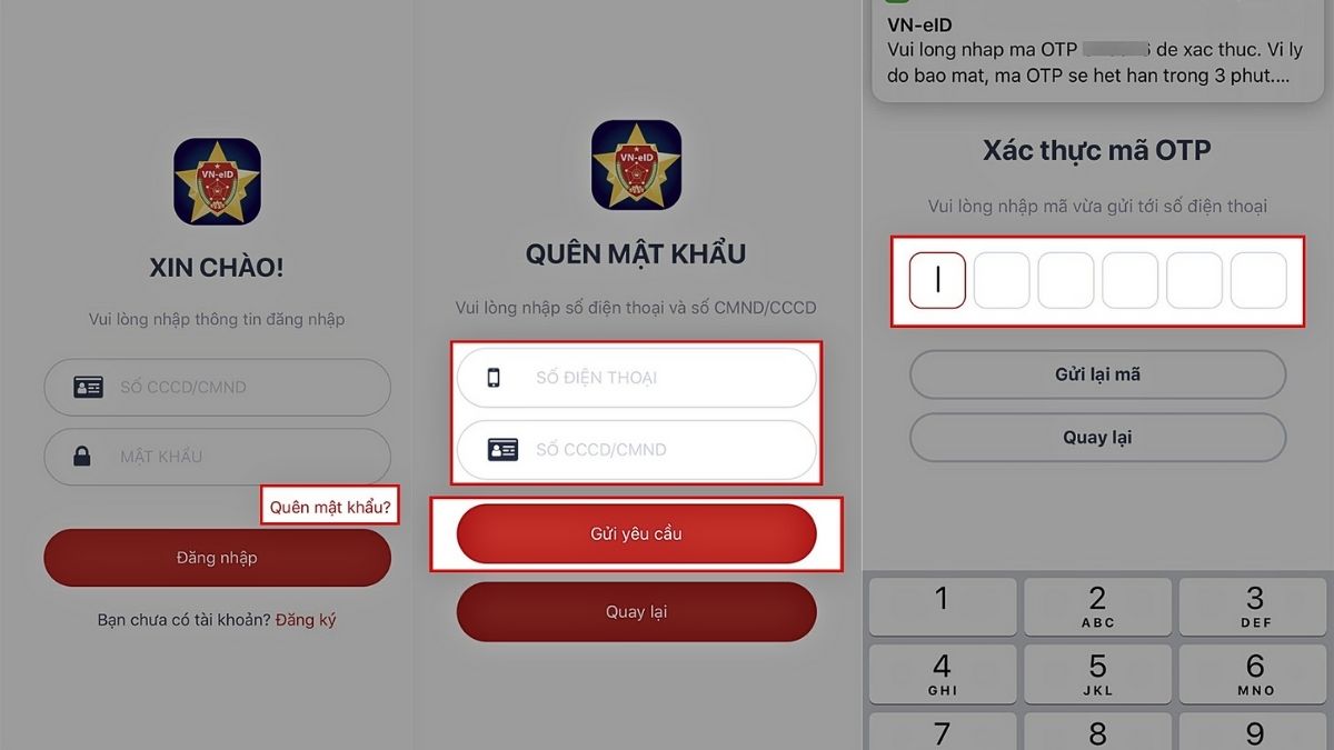 Hướng Dẫn Chi Tiết Lấy Lại Mật Khẩu VNeID